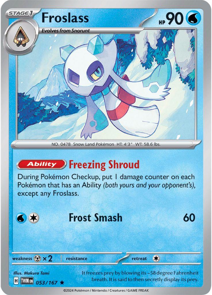 Twilight Masquerade Froslass [Holo] Pokémon card