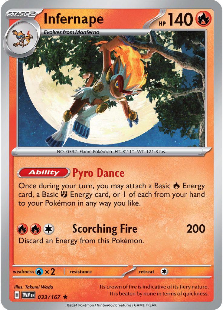 Twilight Masquerade Infernape [Holo] Pokémon card