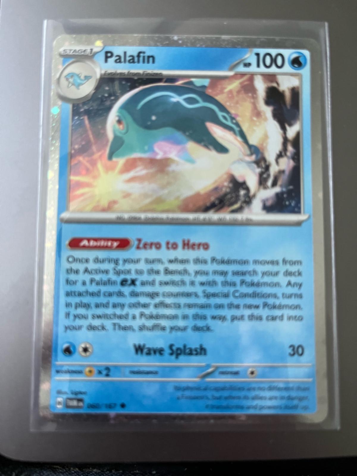 Twilight Masquerade Palafin [Cosmos-Holo] Pokémon card