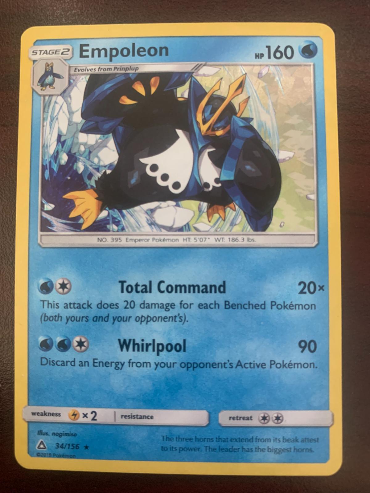 Ultra Prism Empoleon [Cracked-Ice] Pokémon card