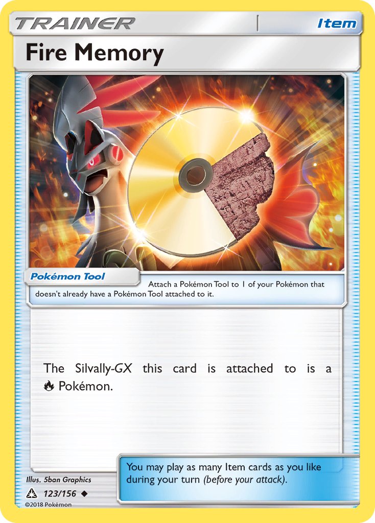 Ultra Prism Fire Memory Pokémon card