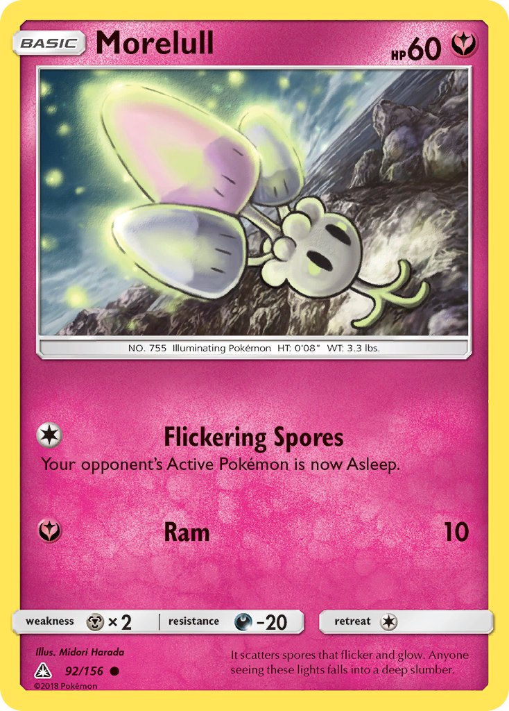 Ultra Prism Morelull Pokémon card
