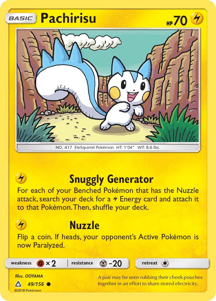 Ultra Prism Pachirisu Pokémon card