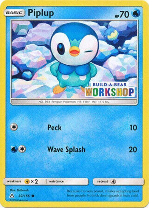 Ultra Prism Piplup [Build-a-bear] Pokémon card