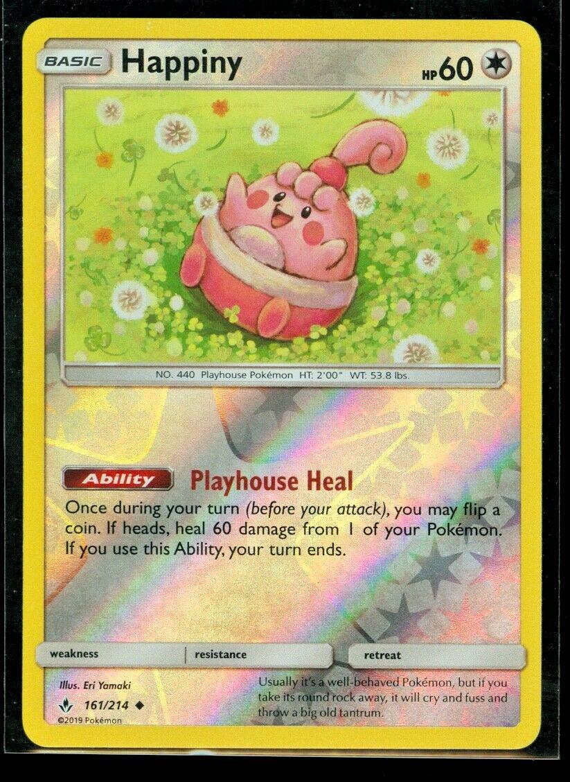 Unbroken Bonds Happiny [Reverse Holo] Pokémon card