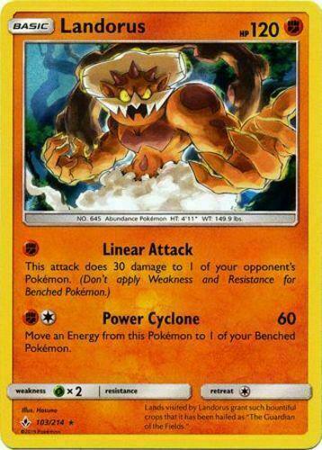 Unbroken Bonds Landorus [Holo] Pokémon card