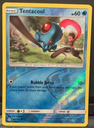 Unbroken Bonds Tentacool [Reverse Holo] Pokémon card