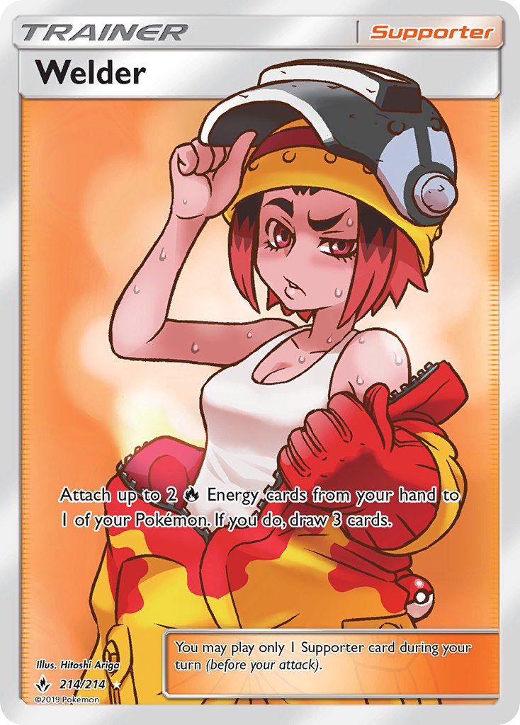 Unbroken Bonds Welder Pokémon card