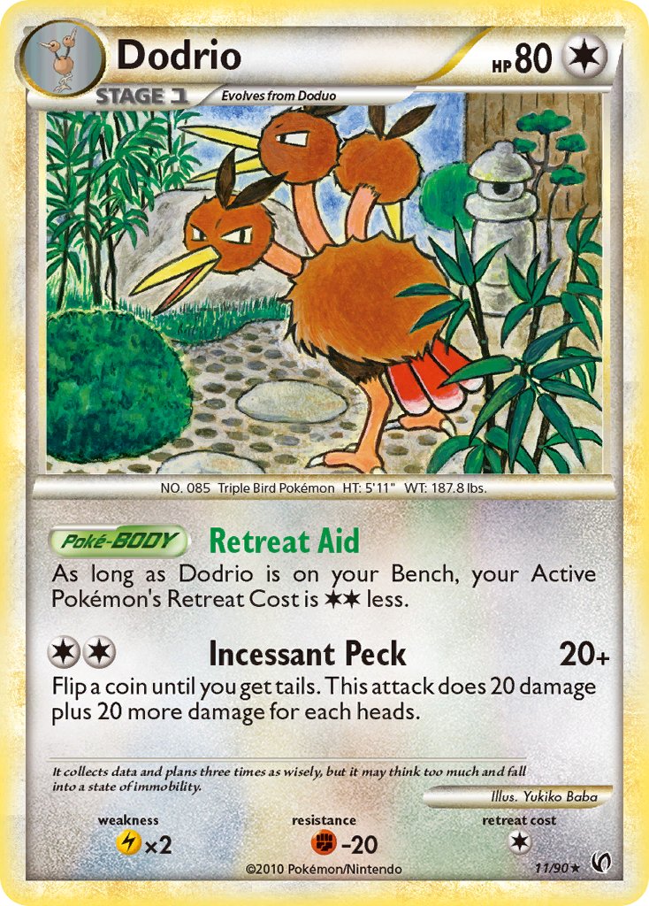 Undaunted Dodrio Pokémon card