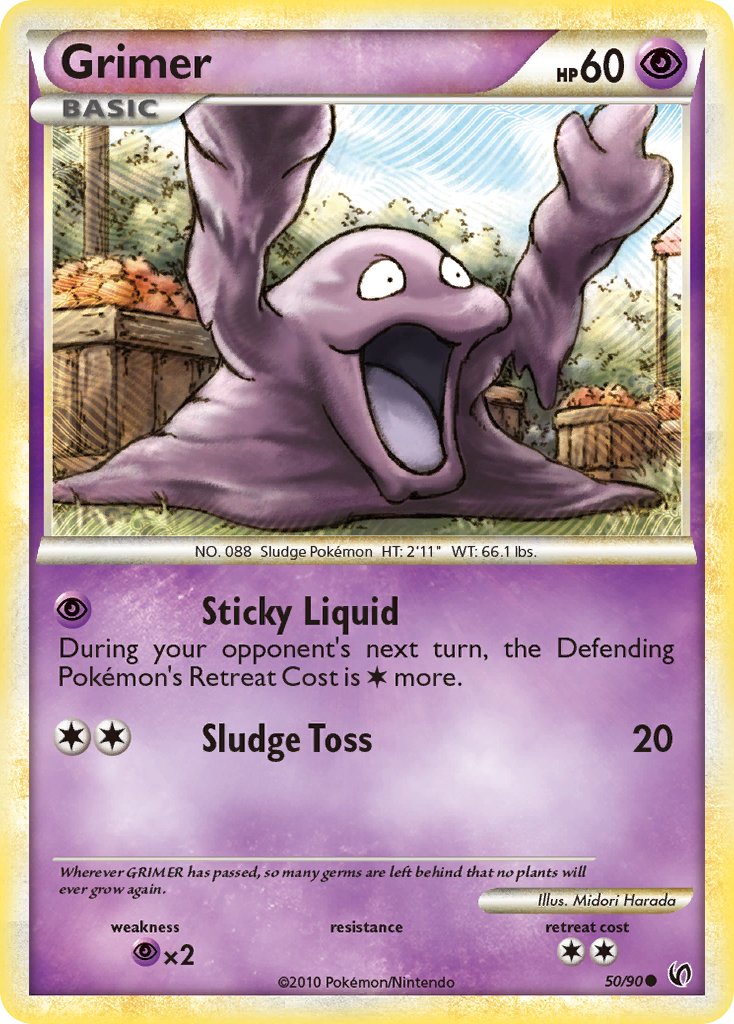 Undaunted Grimer Pokémon card