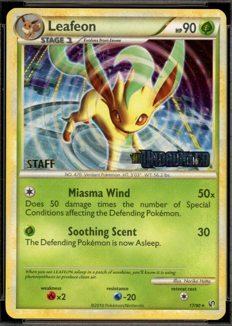 Undaunted Leafeon [Prerelease-Staff] Pokémon card