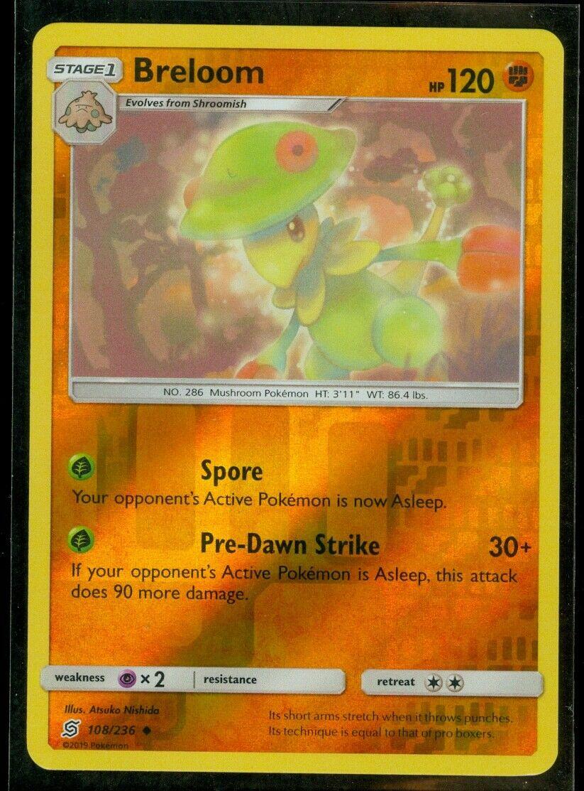 Unified Minds Breloom [Reverse Holo] Pokémon card