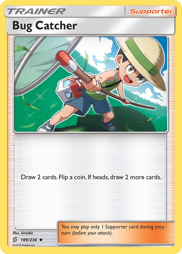 Unified Minds Bug Catcher Pokémon card