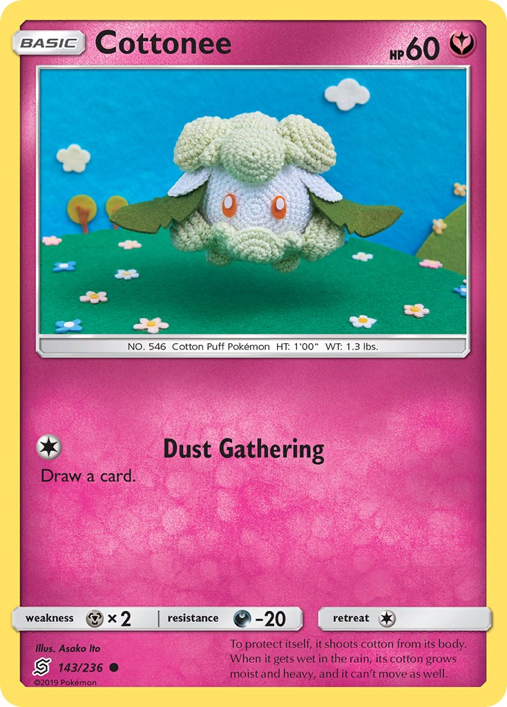 Unified Minds Cottonee Pokémon card