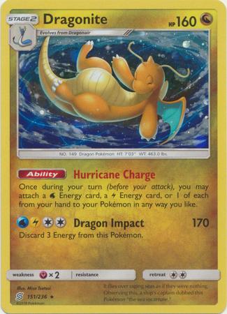 Unified Minds Dragonite [Cosmos-Holo] Pokémon card