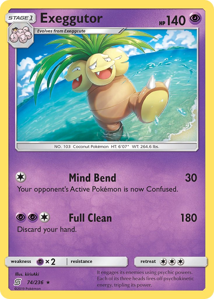 Unified Minds Exeggutor Pokémon card