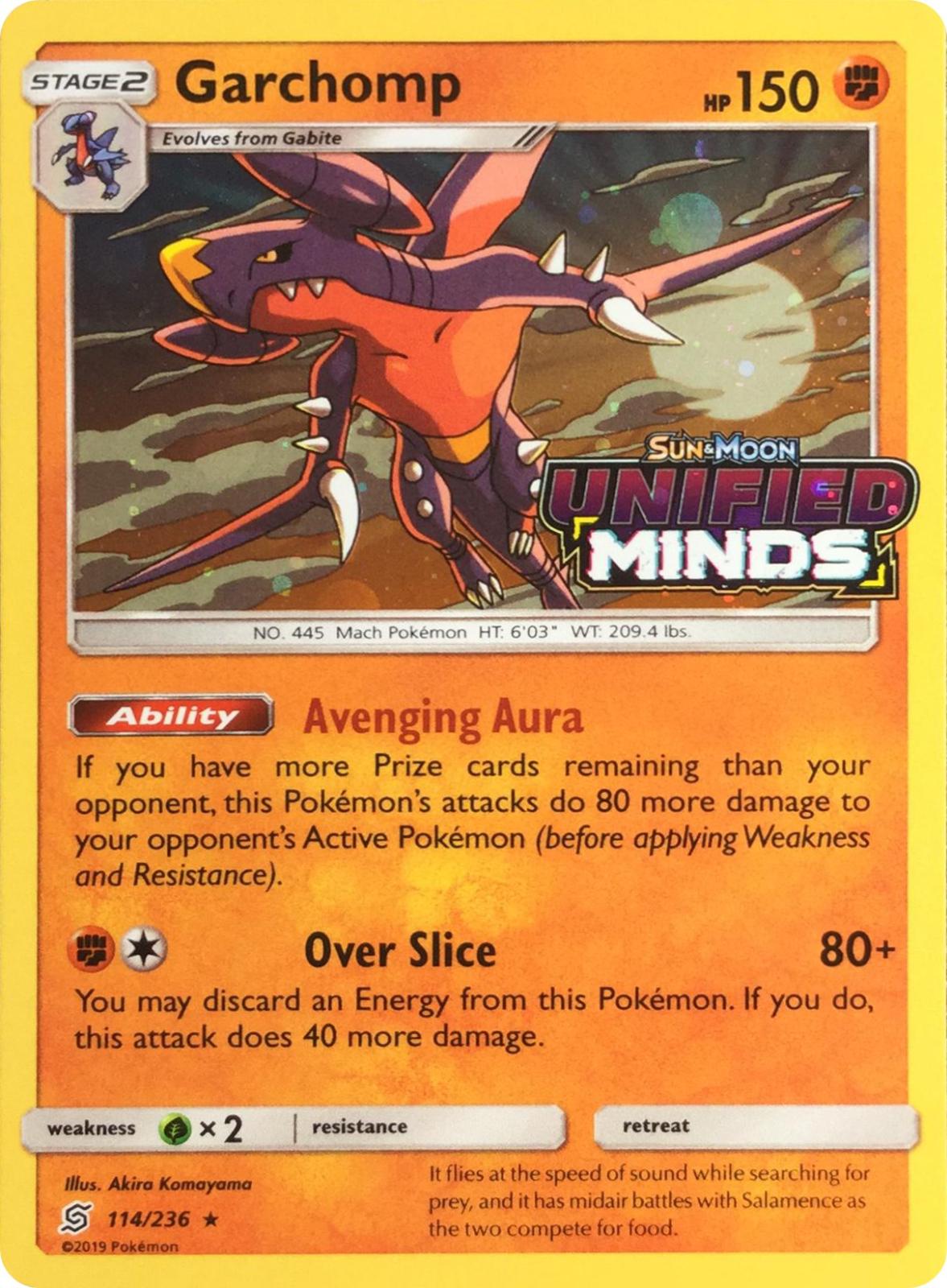 Unified Minds Garchomp [Stamped] Pokémon card