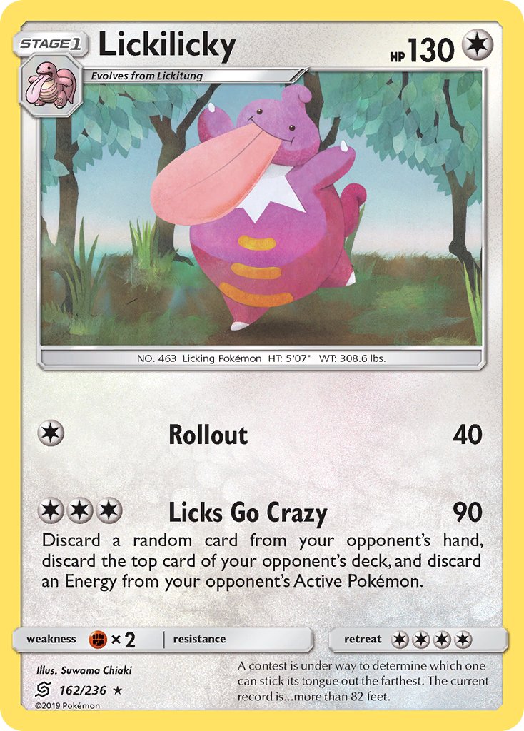 Unified Minds Lickilicky Pokémon card