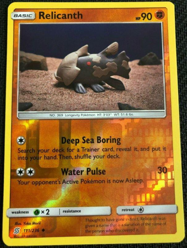 Unified Minds Relicanth [Reverse Holo] Pokémon card