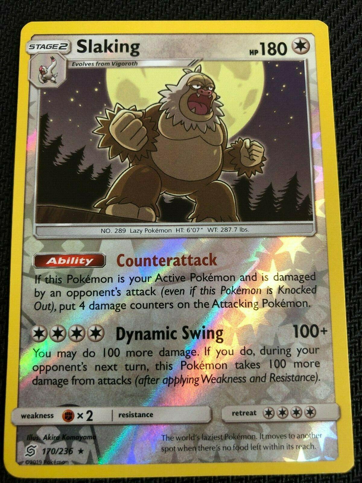 Unified Minds Slaking [Reverse Holo] Pokémon card