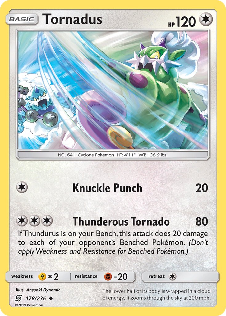 Unified Minds Tornadus Pokémon card