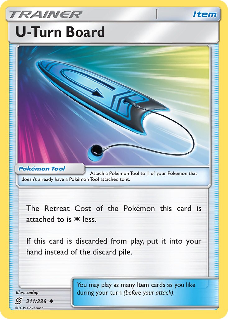 Unified Minds U-Turn Board Pokémon card