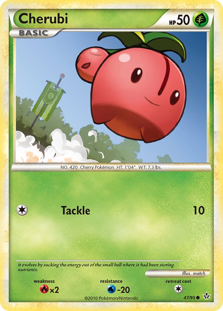 Unleashed Cherubi Pokémon card