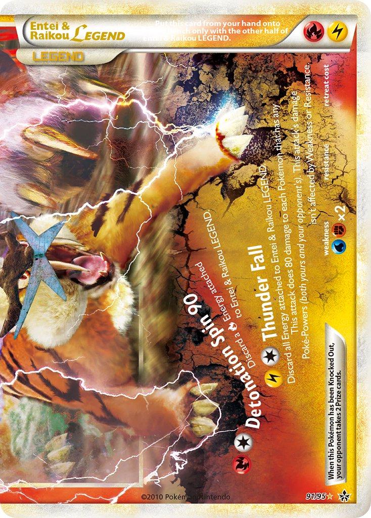 Unleashed Entei & Raikou [Legend] Pokémon card