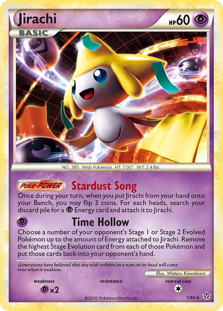 Unleashed Jirachi Pokémon card