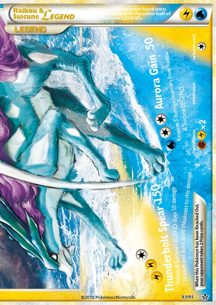 Unleashed Raikou & Suicune [Legend] Pokémon card