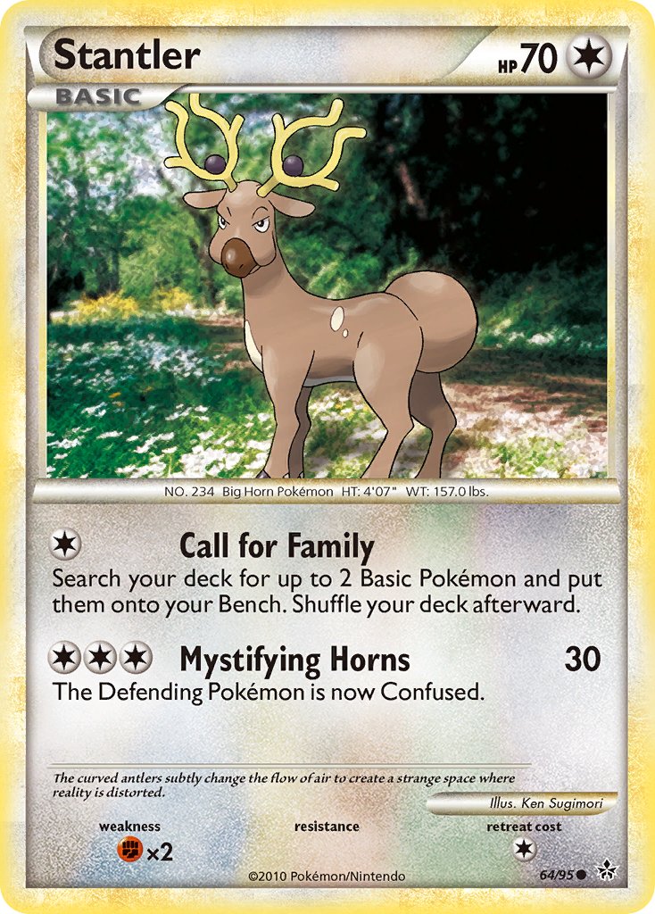 Unleashed Stantler Pokémon card