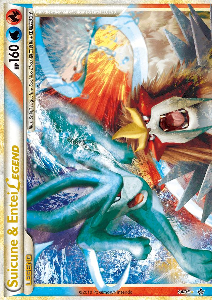 Unleashed Suicune & Entei [Legend] Pokémon card