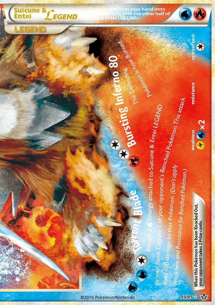 Unleashed Suicune & Entei [Legend] Pokémon card