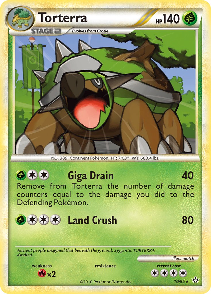 Unleashed Torterra Pokémon card