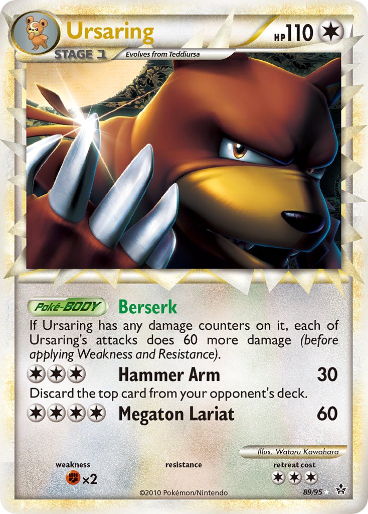 Unleashed Ursaring Pokémon card
