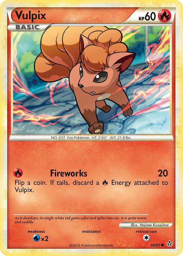 Unleashed Vulpix Pokémon card