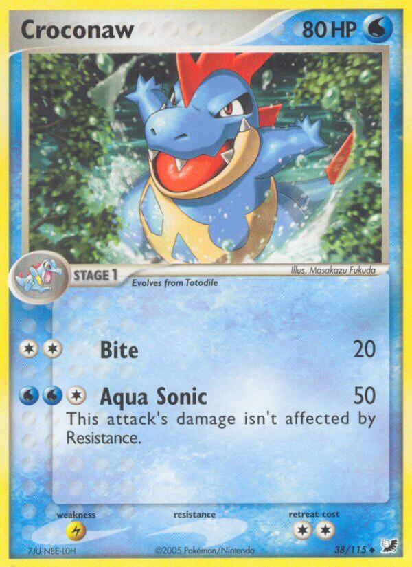 Unseen Forces Croconaw Pokémon card