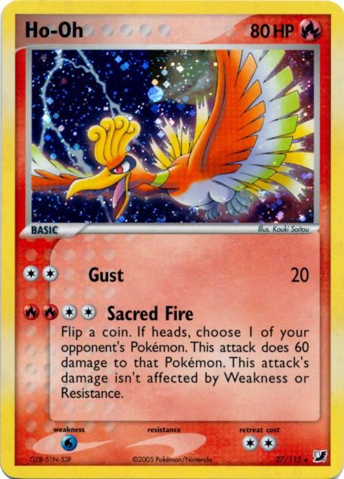 Unseen Forces Ho-Oh [Cosmos-Holo] Pokémon card
