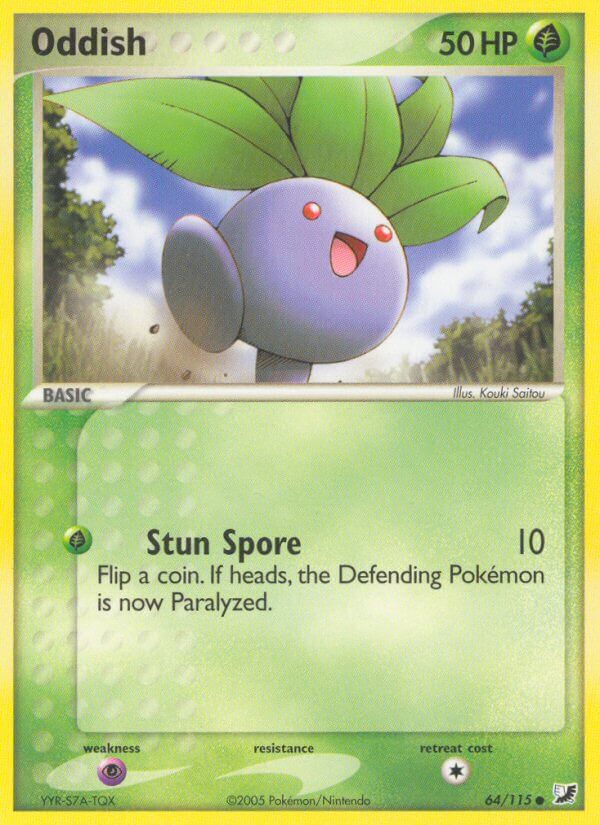 Unseen Forces Oddish Pokémon card