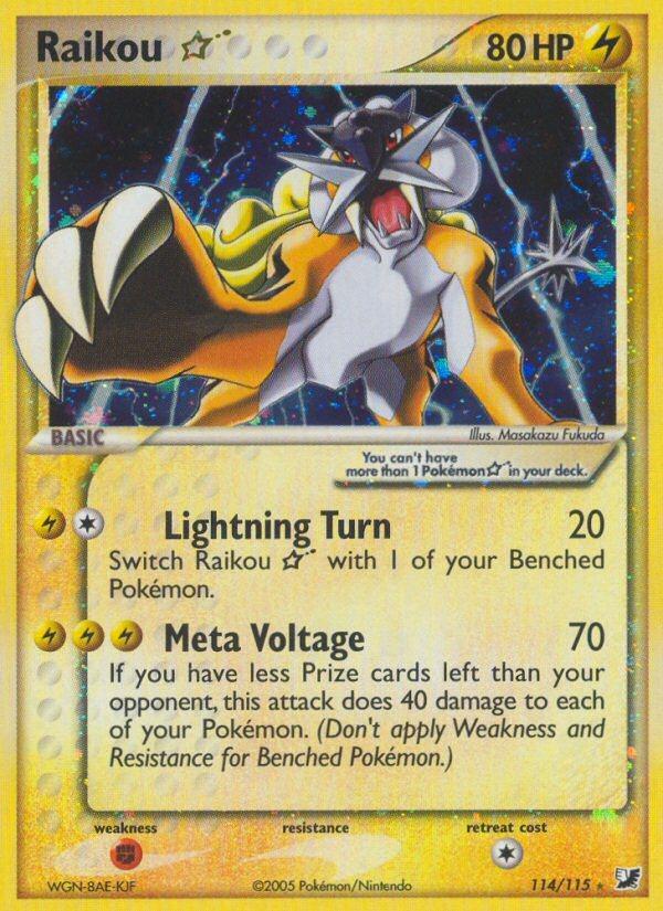 Unseen Forces Raikou [Gold-Star] Pokémon card