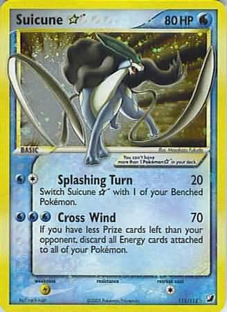 Unseen Forces Suicune [Gold-Star] Pokémon card