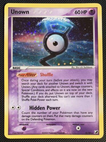 Unseen Forces Unown [G] Pokémon card