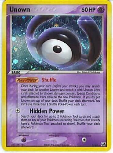 Unseen Forces Unown [H] Pokémon card