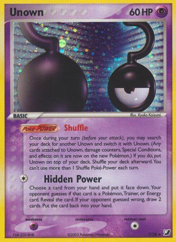 Unseen Forces Unown [Question-Mark] Pokémon card
