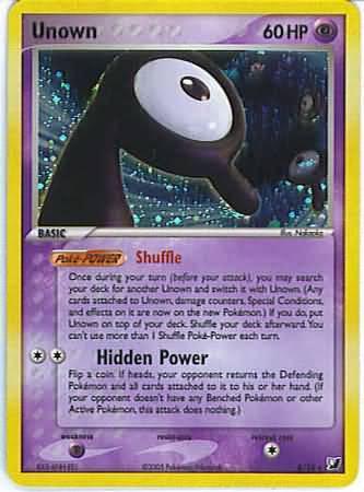 Unseen Forces Unown [R] Pokémon card