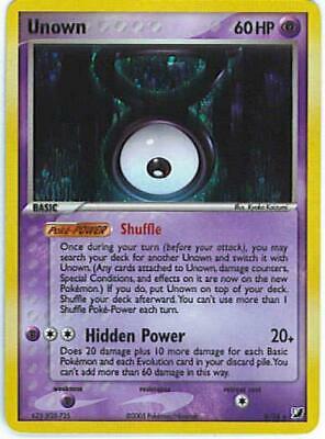 Unseen Forces Unown [V] Pokémon card