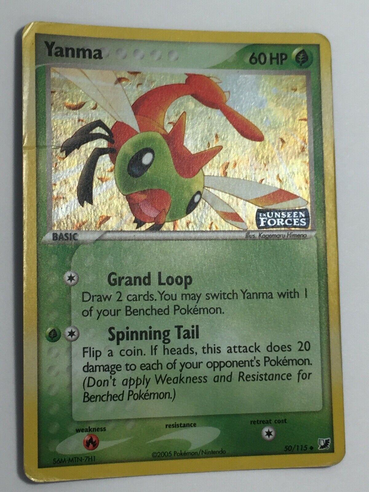 Unseen Forces Yanma [Reverse Holo] Pokémon card