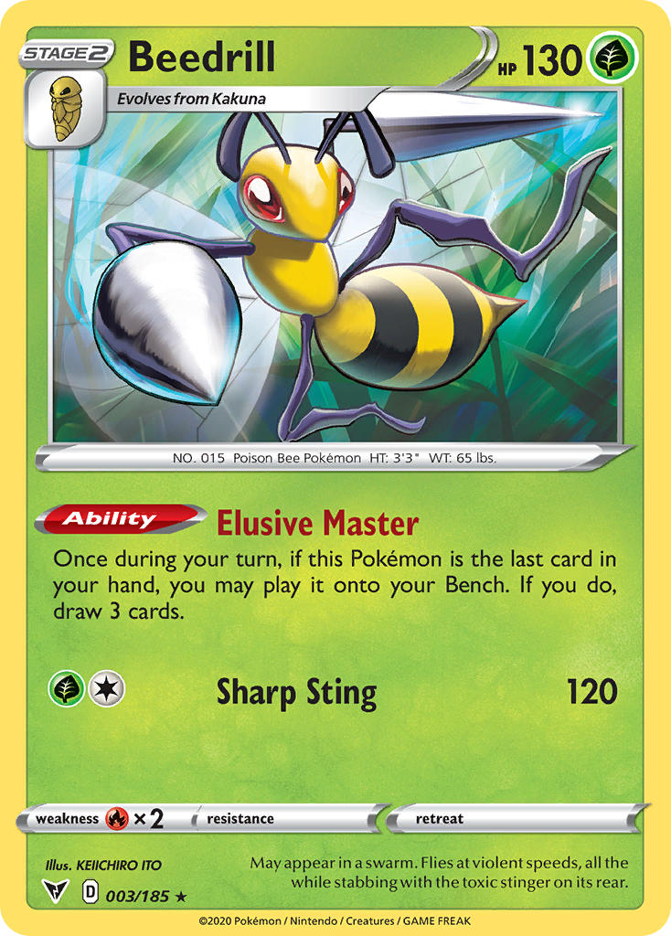Vivid Voltage Beedrill Pokémon card