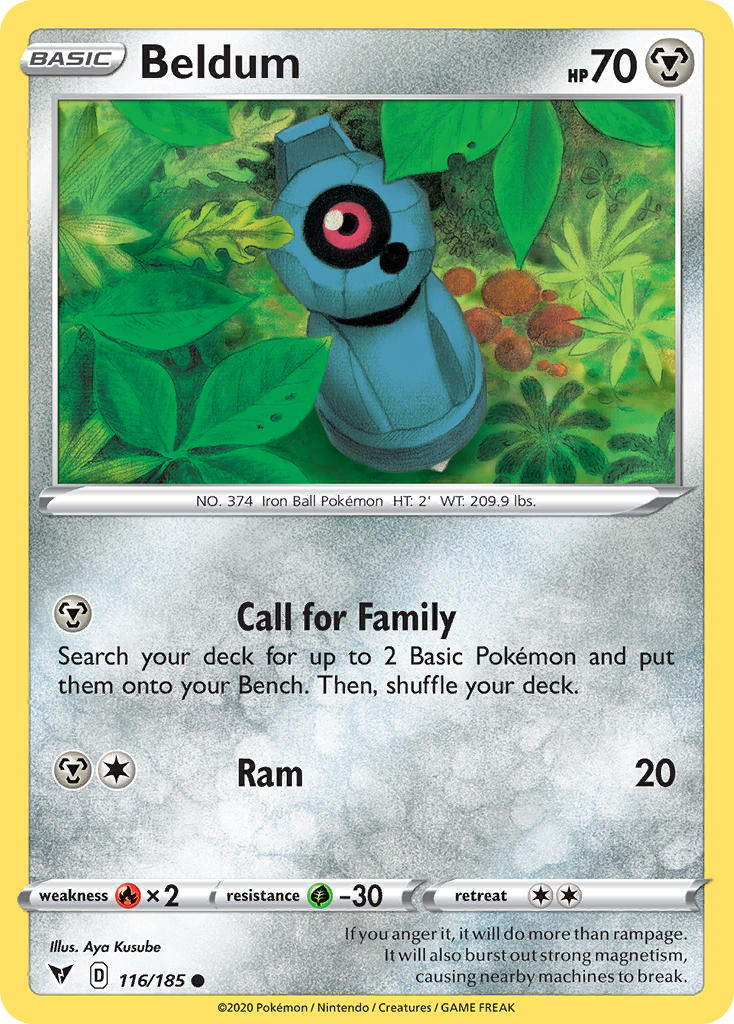 Vivid Voltage Beldum Pokémon card