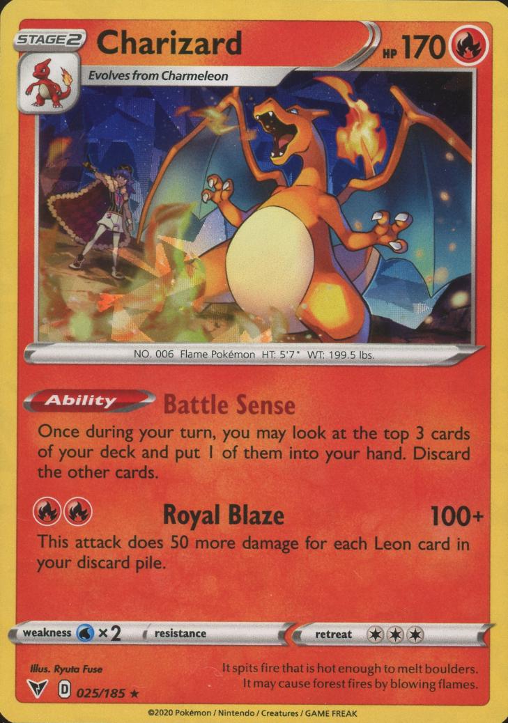 Vivid Voltage Charizard [Cracked-Ice] Pokémon card